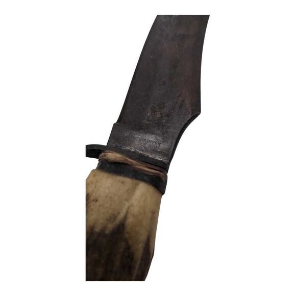 Vintage Solingen Germany 13970 Filet Knife Fixed Blade Stag Antler Survival - Picture 6 of 7